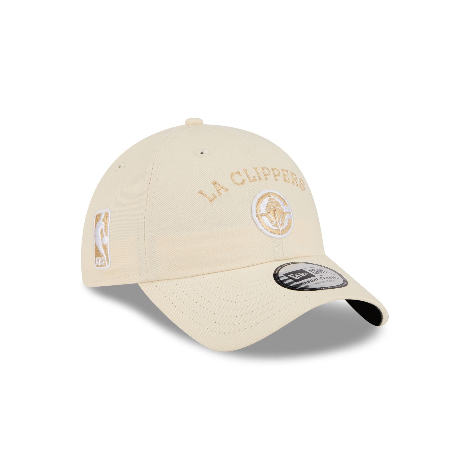 Los Angeles Clippers Team Logo Cream Casual Classic Adjustable Hat