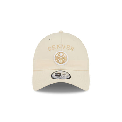 Denver Nuggets Team Logo Cream Casual Classic Adjustable Hat