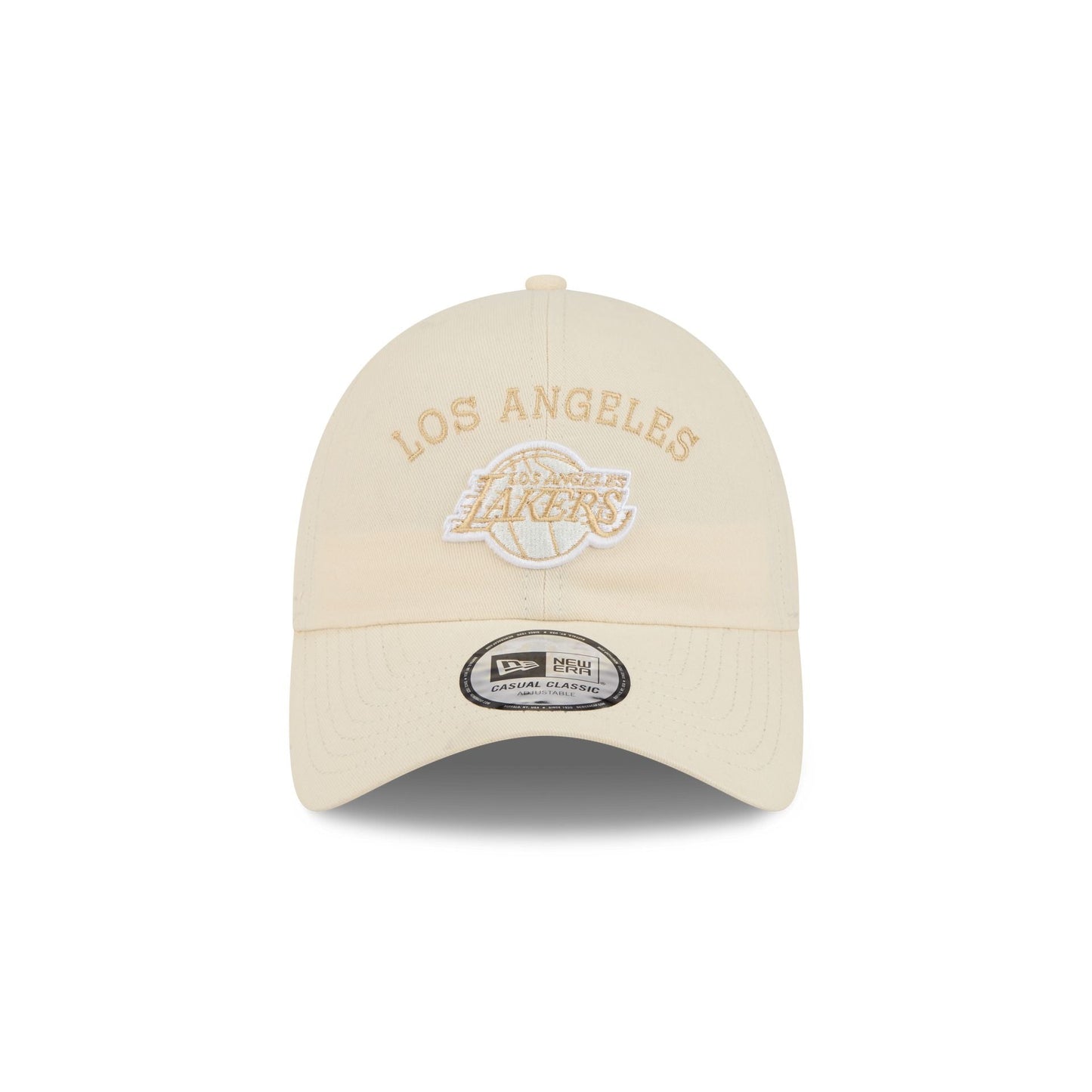 Los Angeles Lakers Team Logo Cream Casual Classic Adjustable Hat