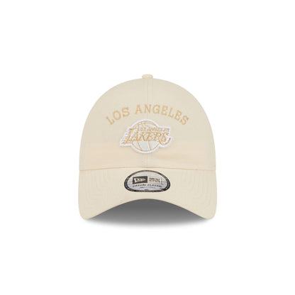 Los Angeles Lakers Team Logo Cream Casual Classic Adjustable Hat