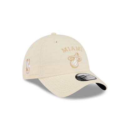 Miami Heat Team Logo Cream Casual Classic Adjustable Hat