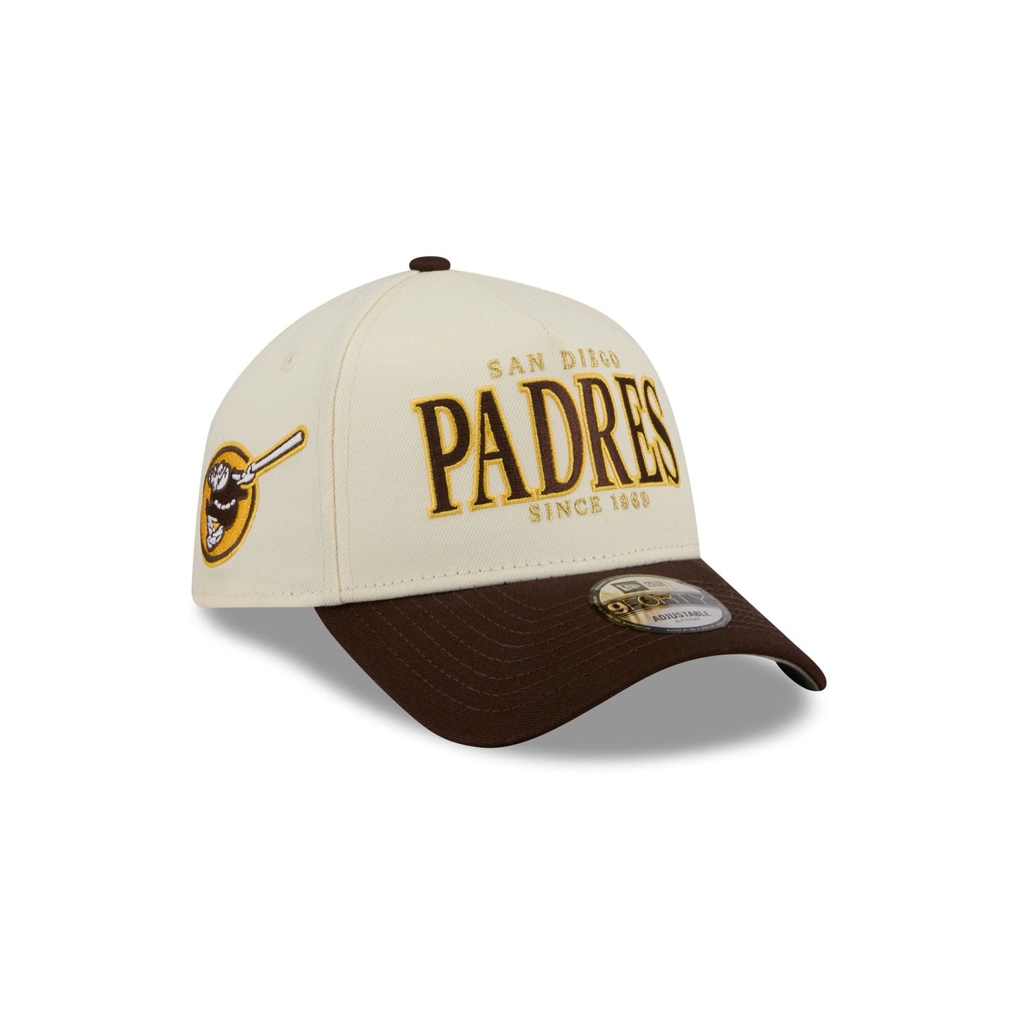 San Diego Padres Opening Day Chrome White 9FORTY A-Frame Snapback Hat