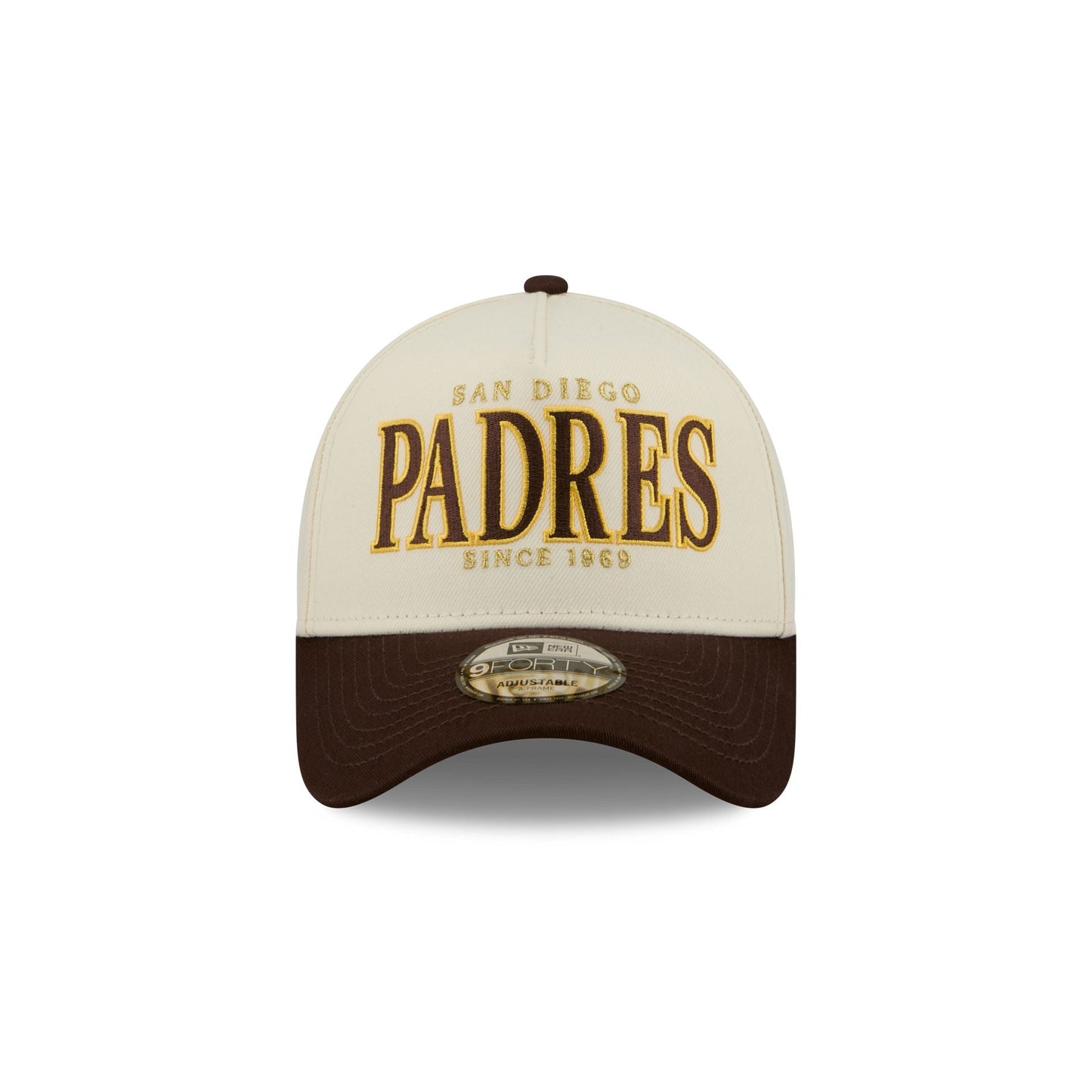 San Diego Padres Opening Day Chrome White 9FORTY A-Frame Snapback Hat