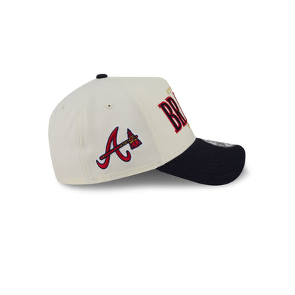 Atlanta Braves Opening Day Chrome White 9FORTY A-Frame Snapback Hat