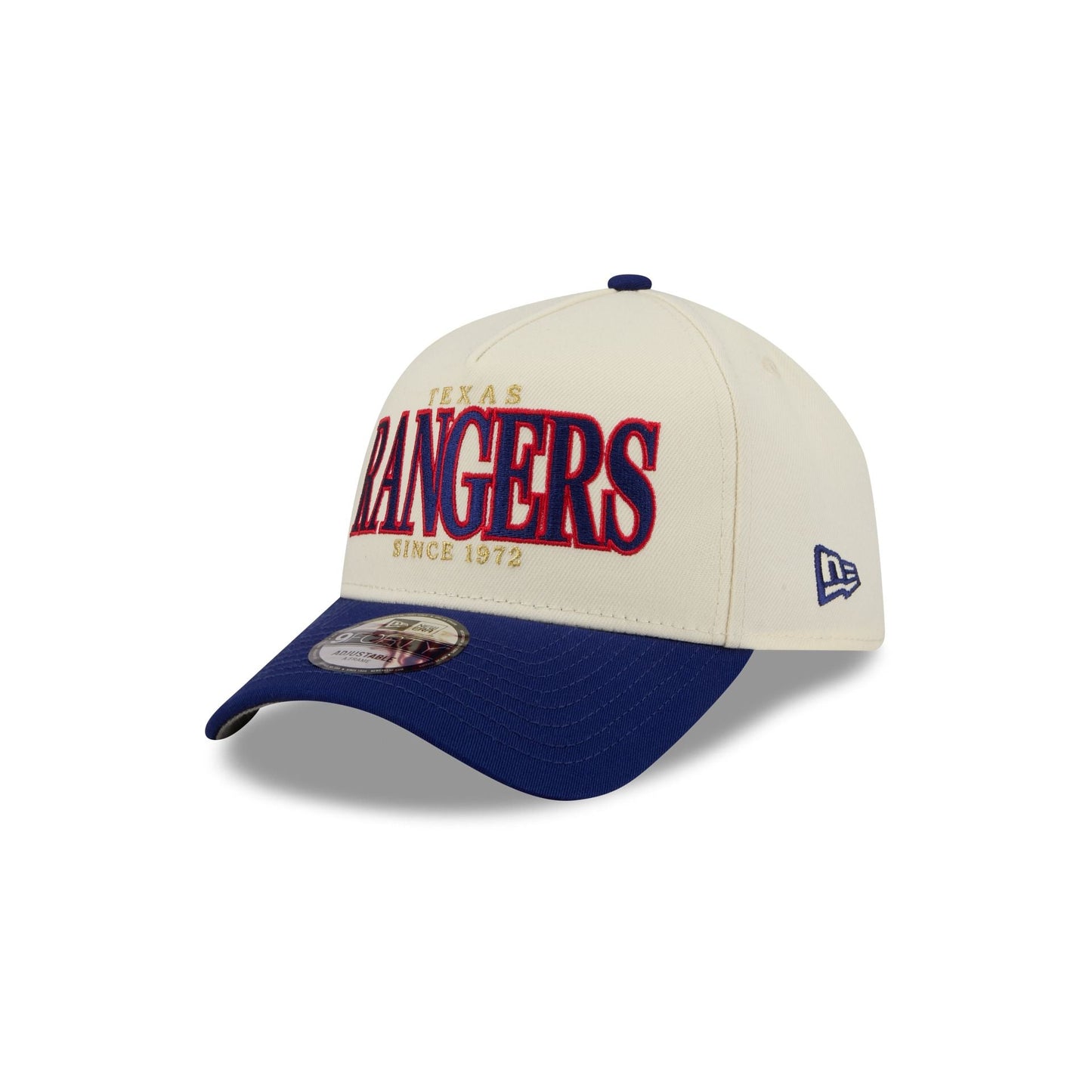 Texas Rangers Opening Day Chrome White 9FORTY A-Frame Snapback Hat