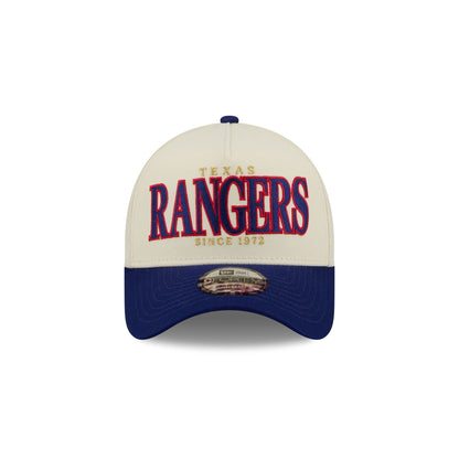 Texas Rangers Opening Day Chrome White 9FORTY A-Frame Snapback Hat