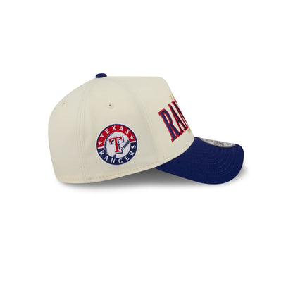 Texas Rangers Opening Day Chrome White 9FORTY A-Frame Snapback Hat