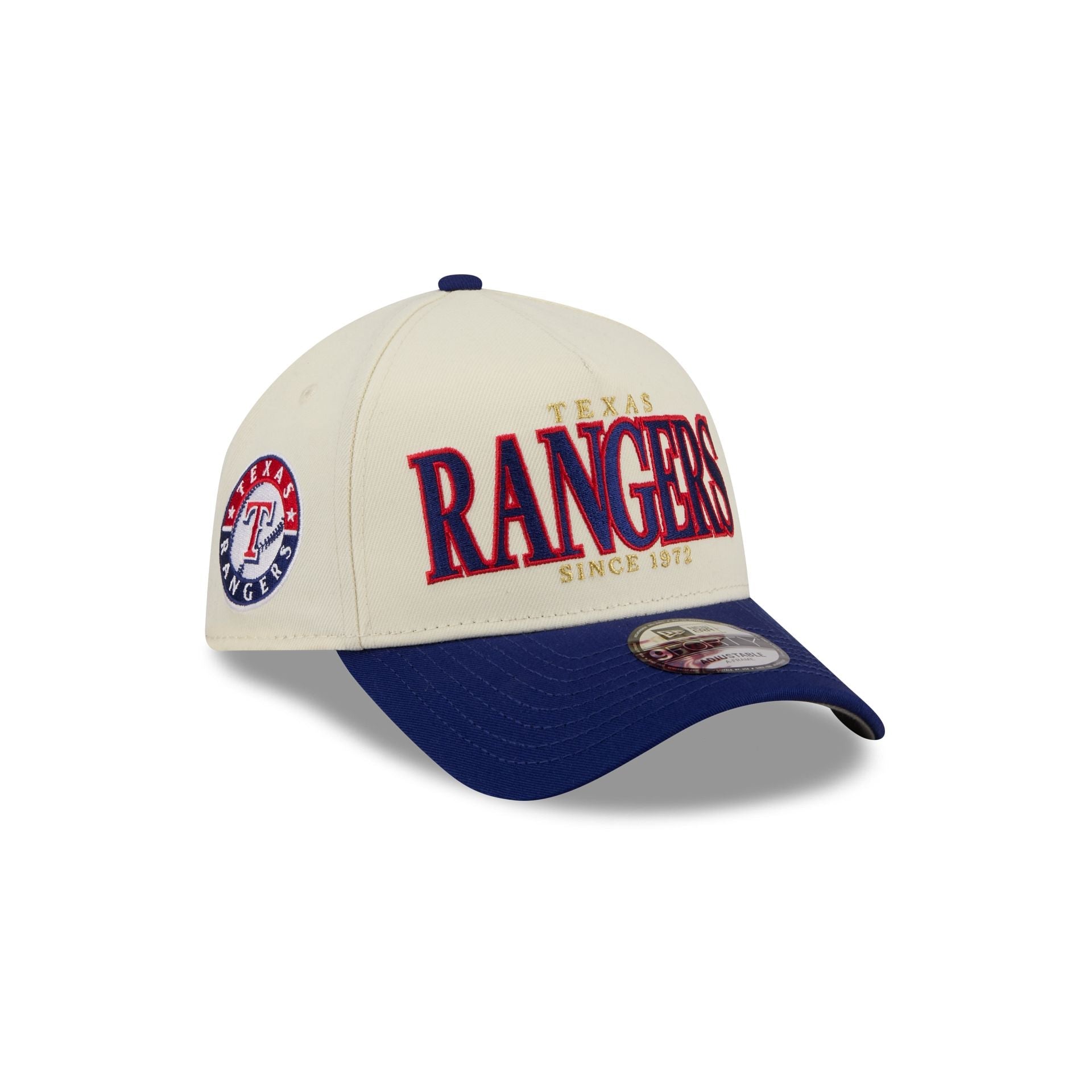 Texas Rangers Opening Day Chrome White 9FORTY A-Frame Snapback Hat