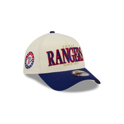 Texas Rangers Opening Day Chrome White 9FORTY A-Frame Snapback Hat