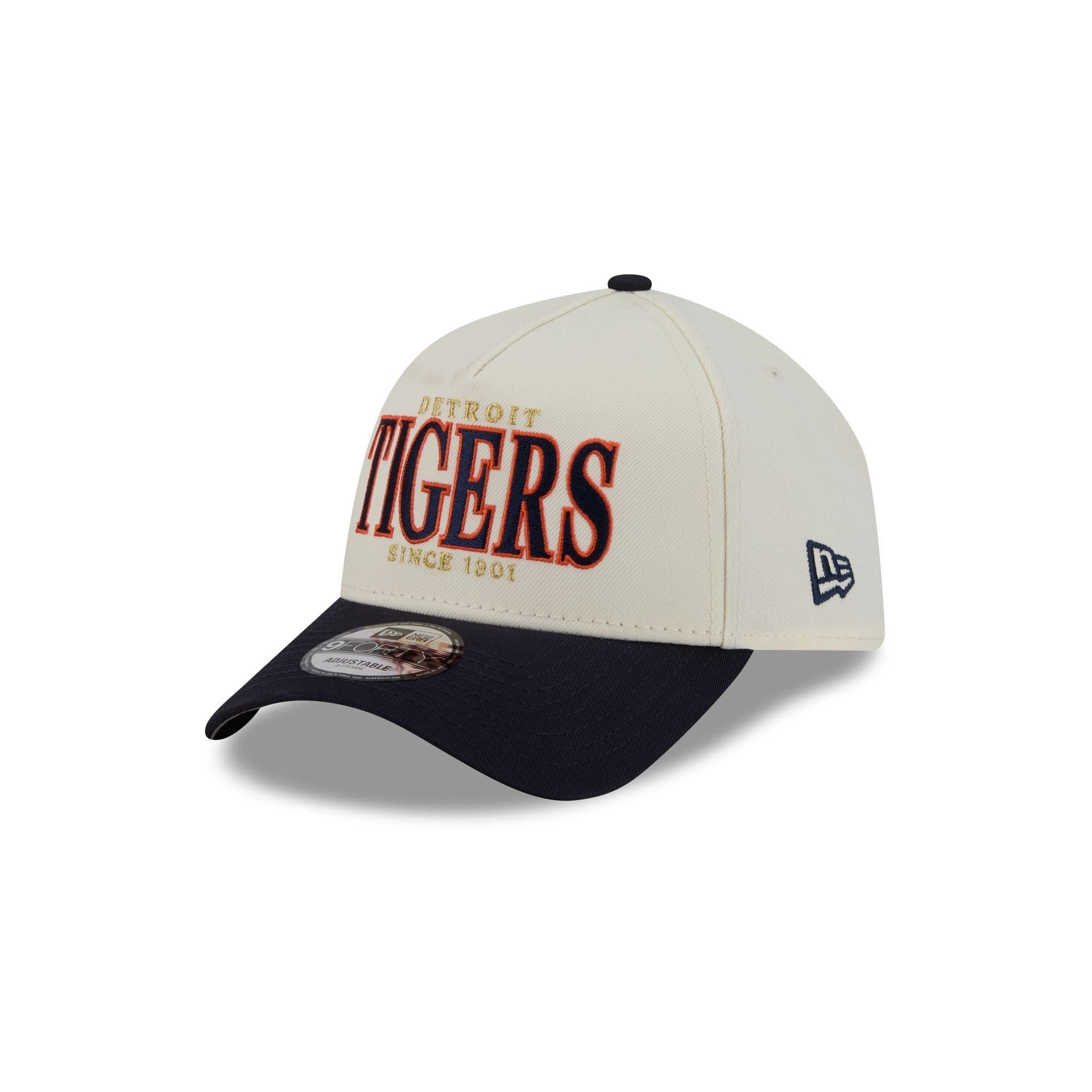 Detroit Tigers Opening Day Chrome White 9FORTY A-Frame Snapback Hat