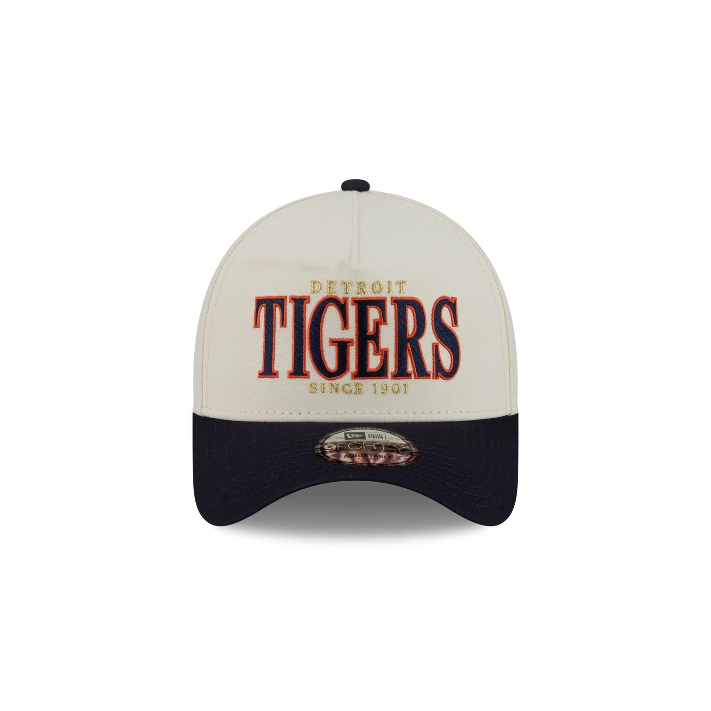 Detroit Tigers Opening Day Chrome White 9FORTY A-Frame Snapback Hat