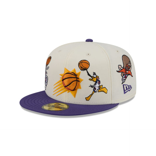 Space Jam x Phoenix Suns Tune Squad Chrome White 59FIFTY Fitted Hat
