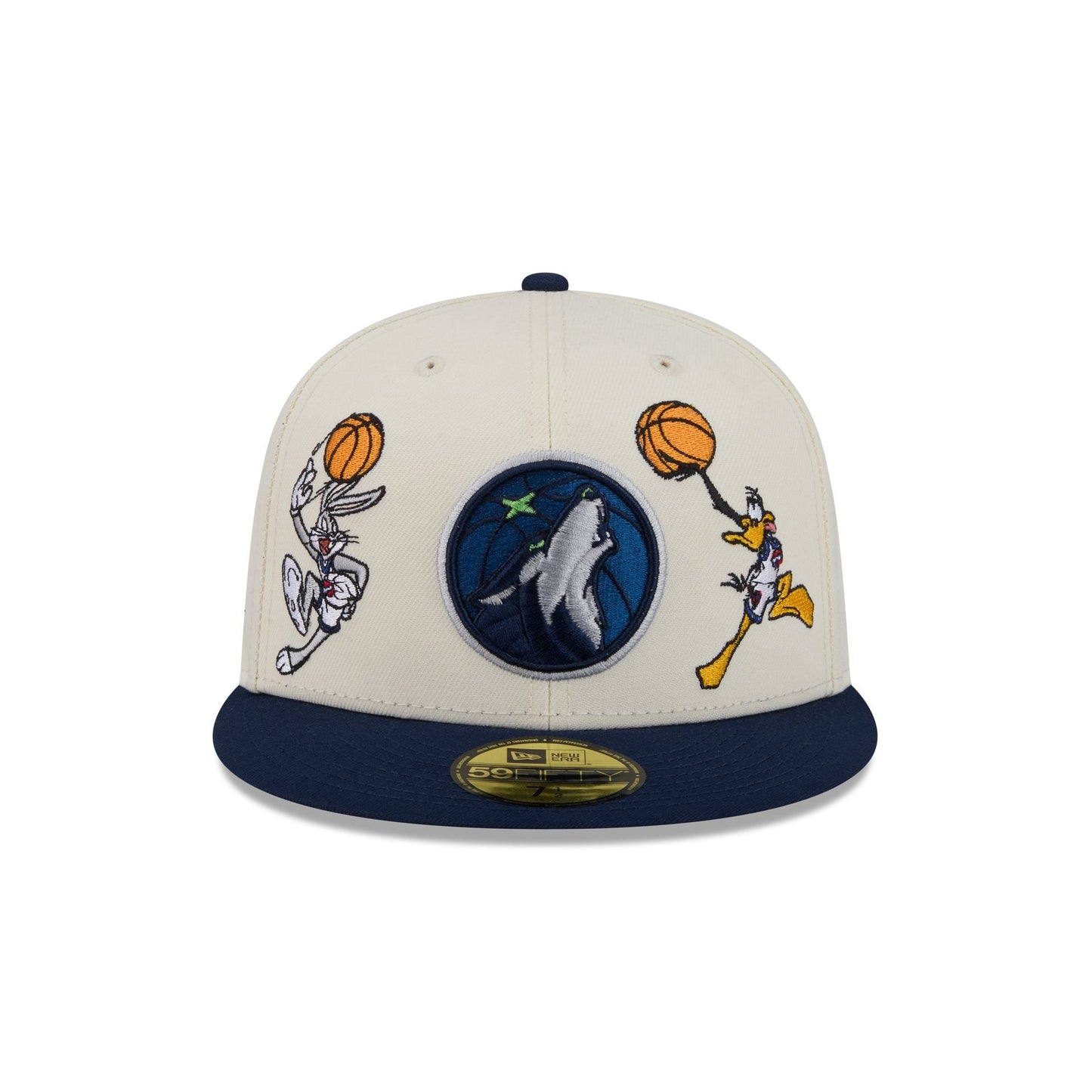 Space Jam x Minnesota Timberwolves Tune Squad Chrome White 59FIFTY Fitted Hat