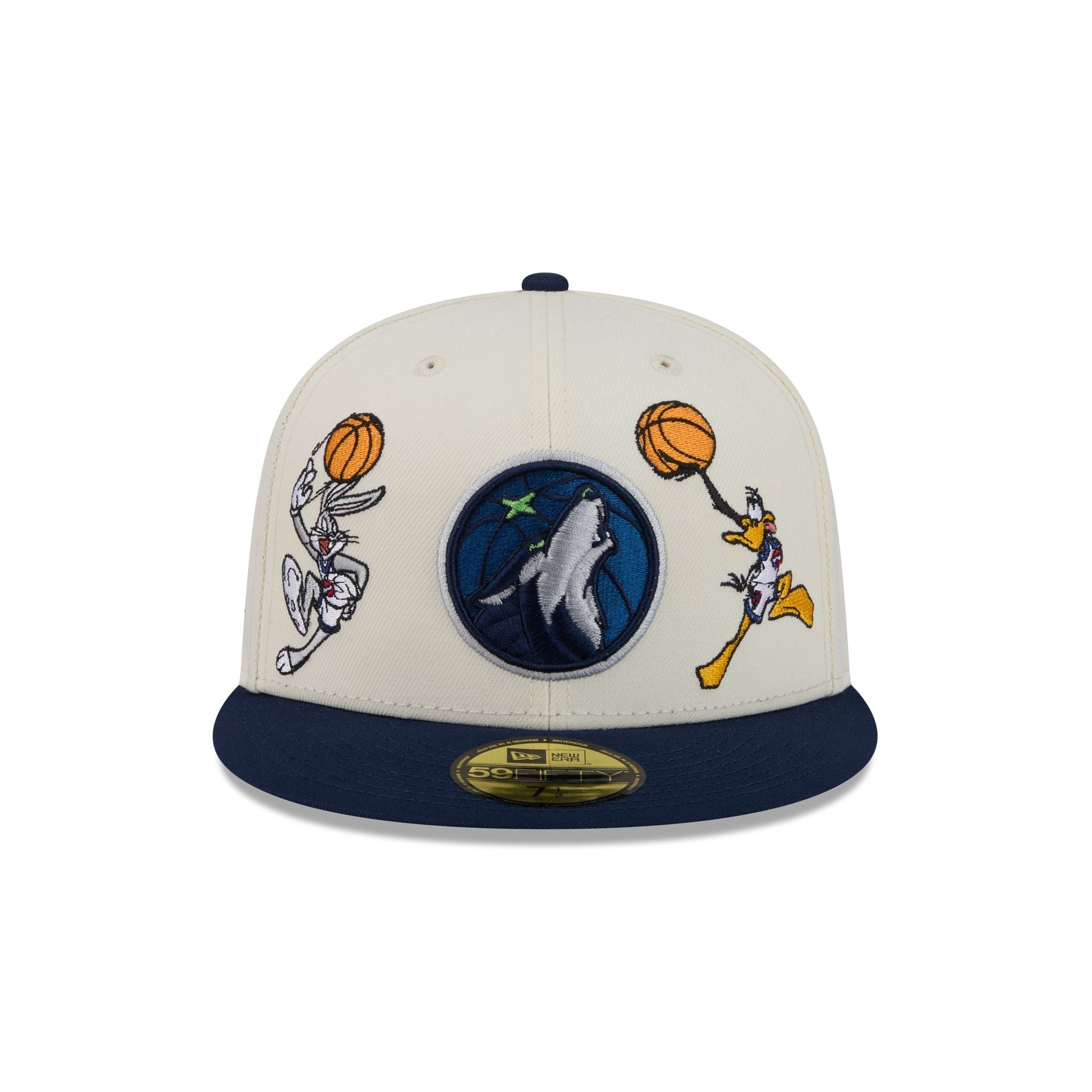 Space Jam x Minnesota Timberwolves Tune Squad Chrome White 59FIFTY Fitted Hat