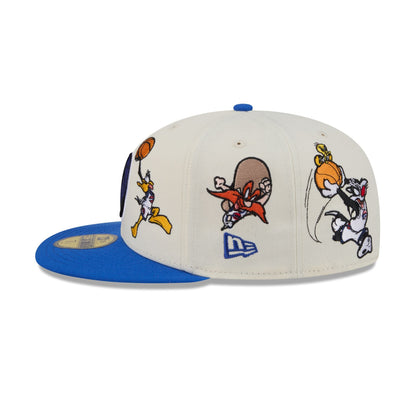 Space Jam x Dallas Mavericks Tune Squad Chrome White 59FIFTY Fitted Hat