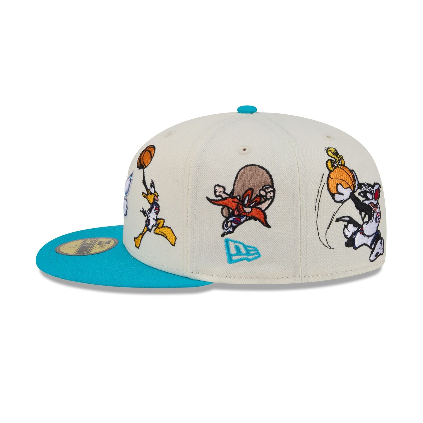 Space Jam x Charlotte Hornets Tune Squad Chrome White 59FIFTY Fitted Hat