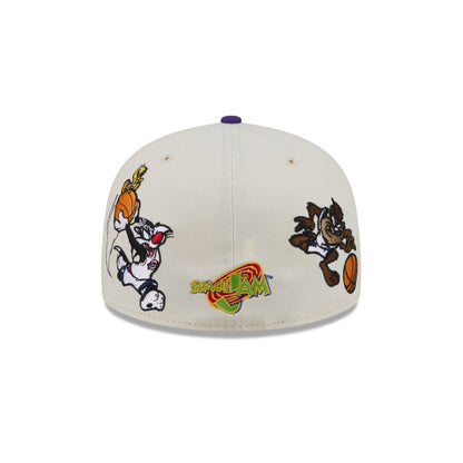 Space Jam x Los Angeles Lakers Tune Squad Chrome White 59FIFTY Fitted Hat