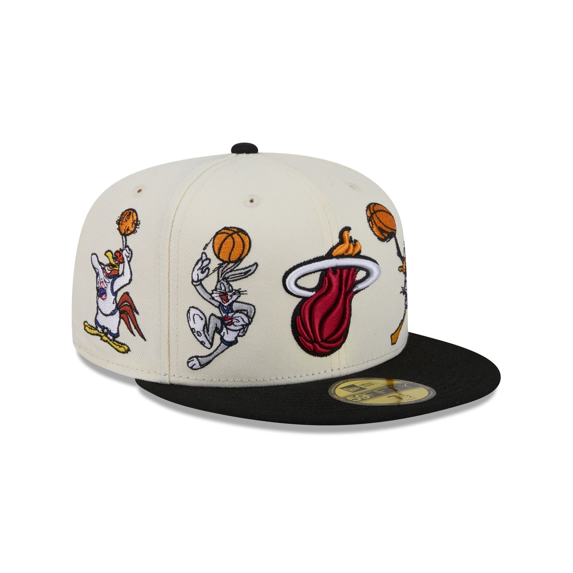Space Jam x Miami Heat Tune Squad Chrome White 59FIFTY Fitted Hat