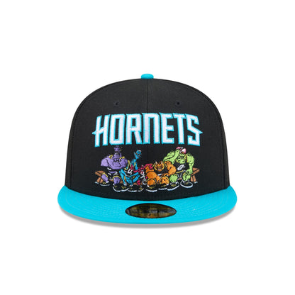 Space Jam x Charlotte Hornets Monstars Black 59FIFTY Fitted Hat