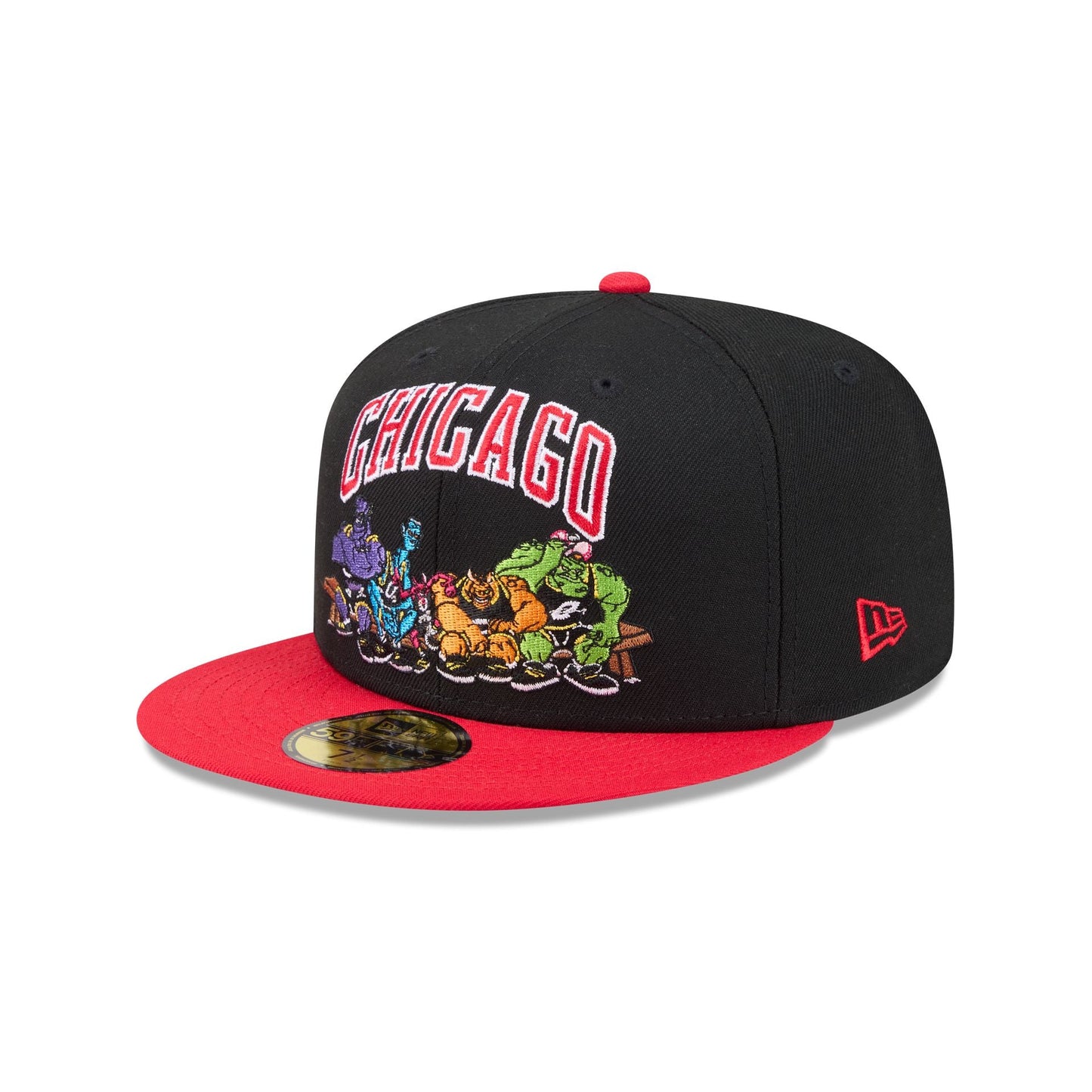 Space Jam x Chicago Bulls Monstars Black 59FIFTY Fitted Hat