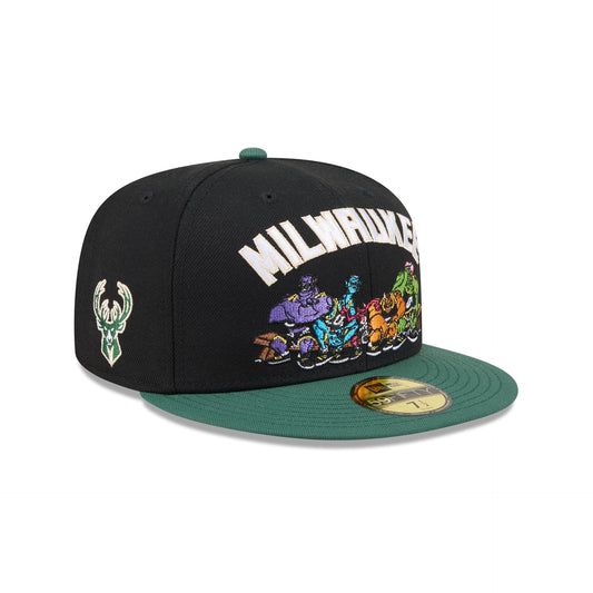 Space Jam x Milwaukee Bucks Monstars Black 59FIFTY Fitted Hat