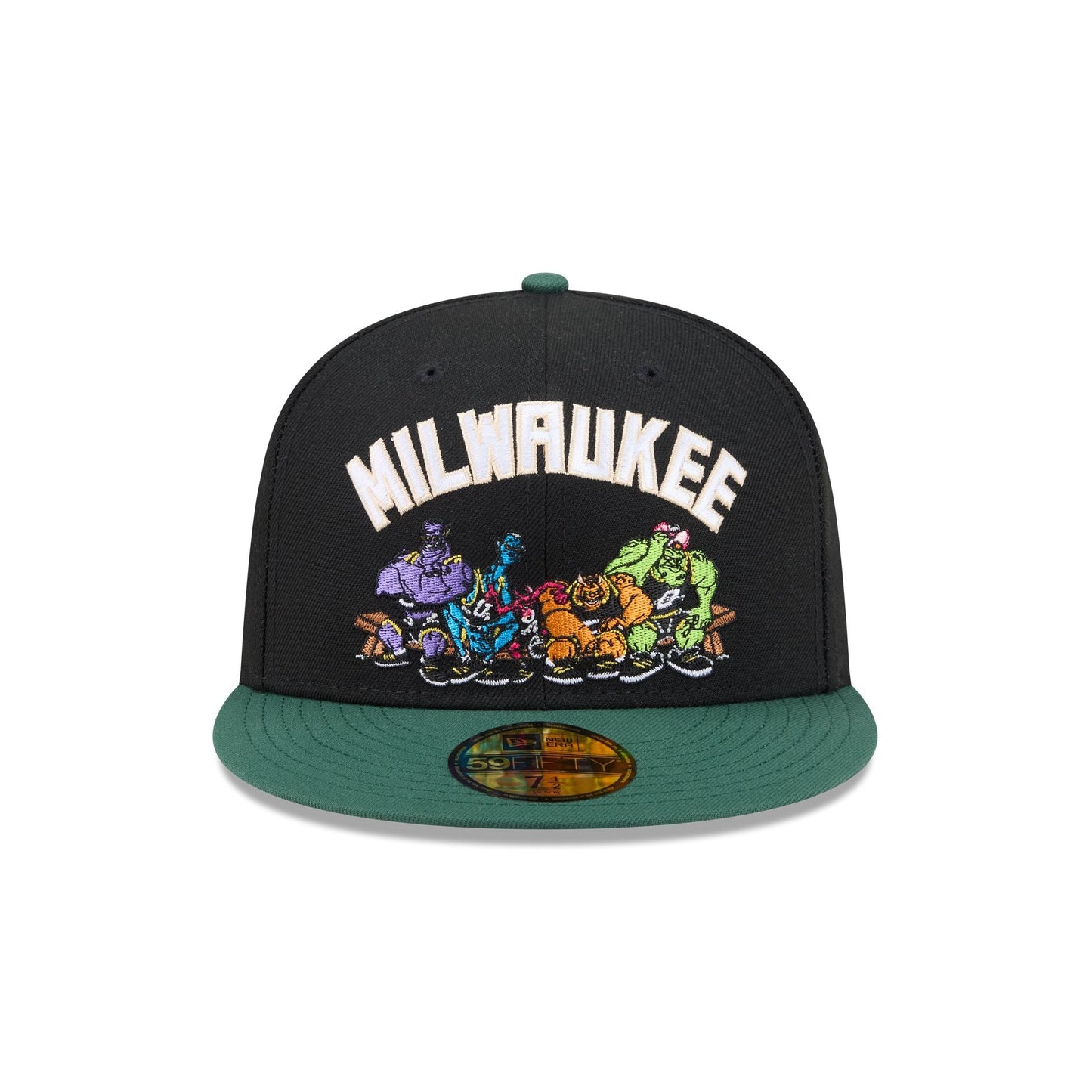 Space Jam x Milwaukee Bucks Monstars Black 59FIFTY Fitted Hat