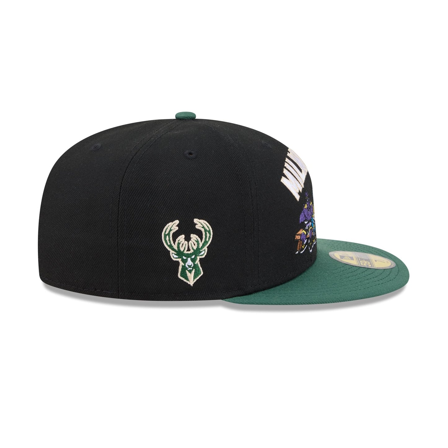 Space Jam x Milwaukee Bucks Monstars Black 59FIFTY Fitted Hat
