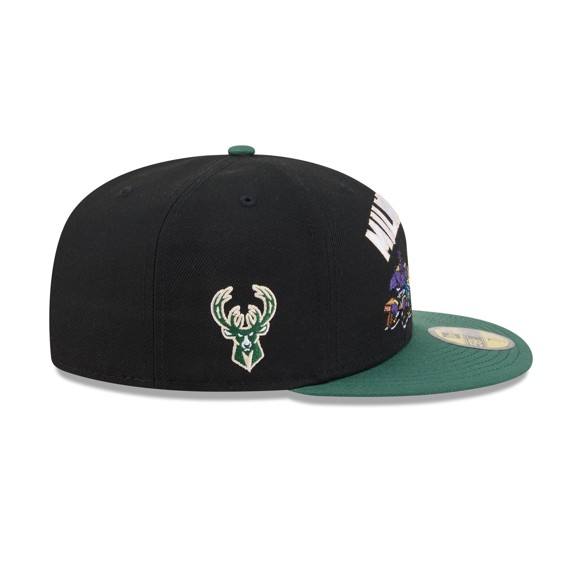 Space Jam x Milwaukee Bucks Monstars Black 59FIFTY Fitted Hat