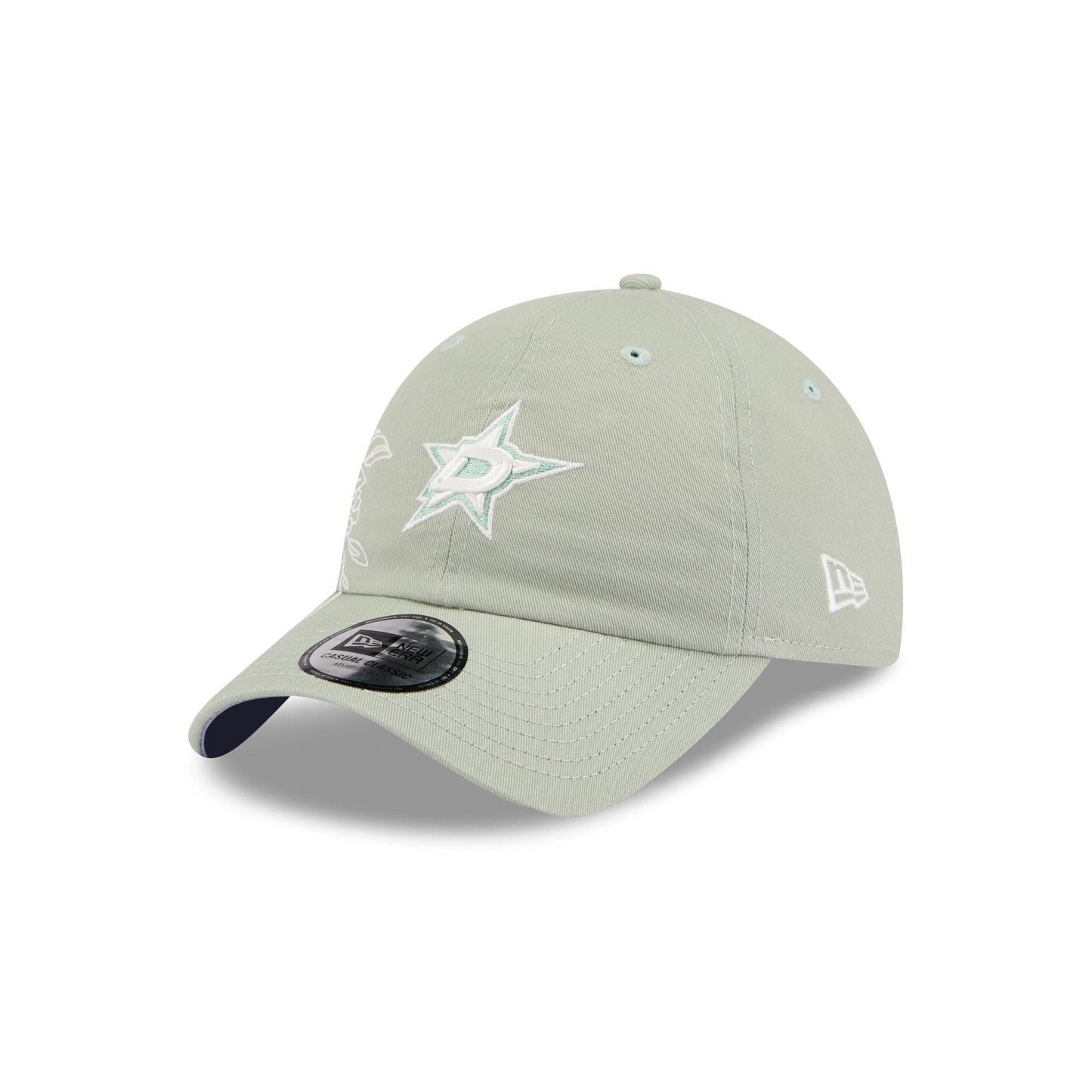 Dallas Stars Stitched Flowers Casual Classic Adjustable Hat