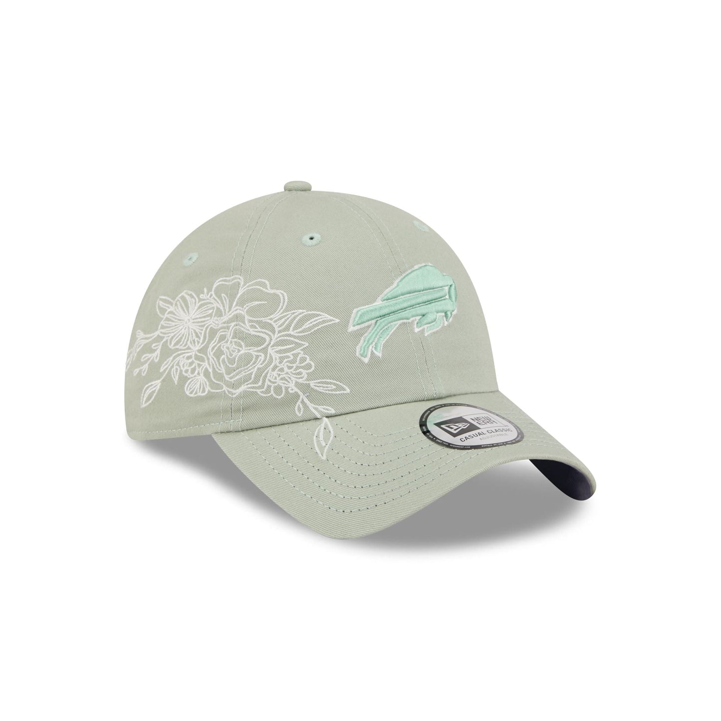 Buffalo Bills Stitched Flowers Casual Classic Adjustable Hat