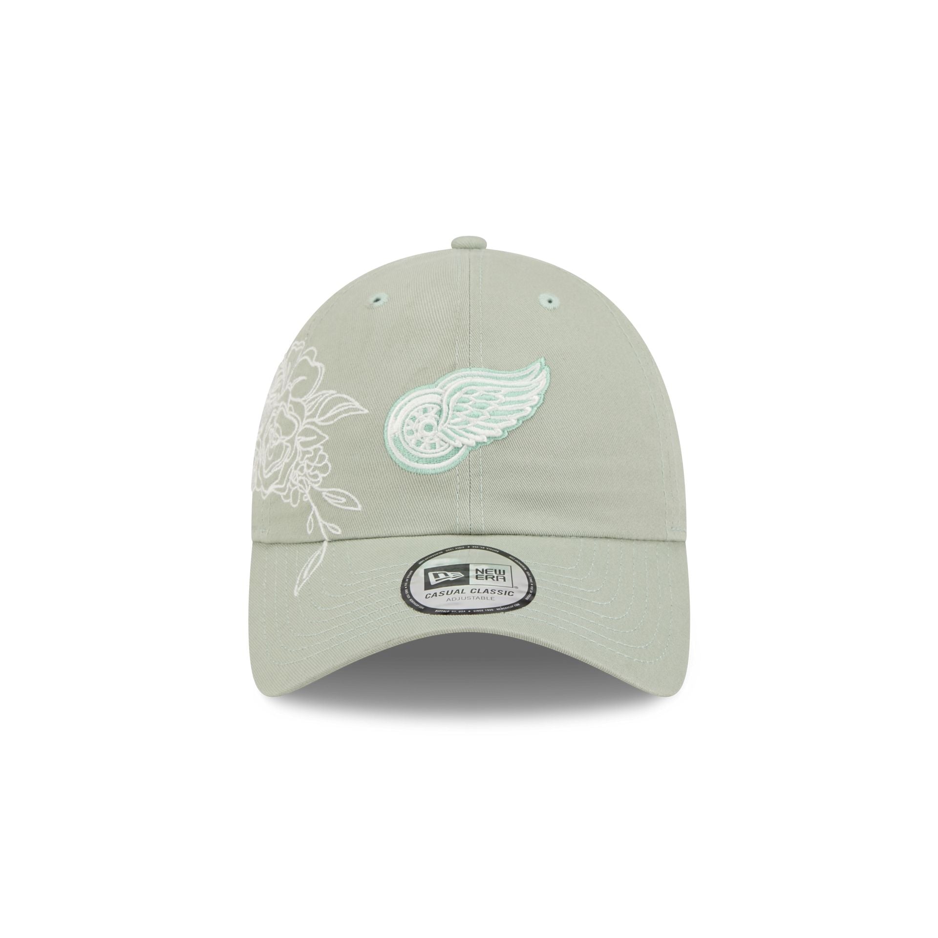 Detroit Red Wings Stitched Flowers Casual Classic Adjustable Hat