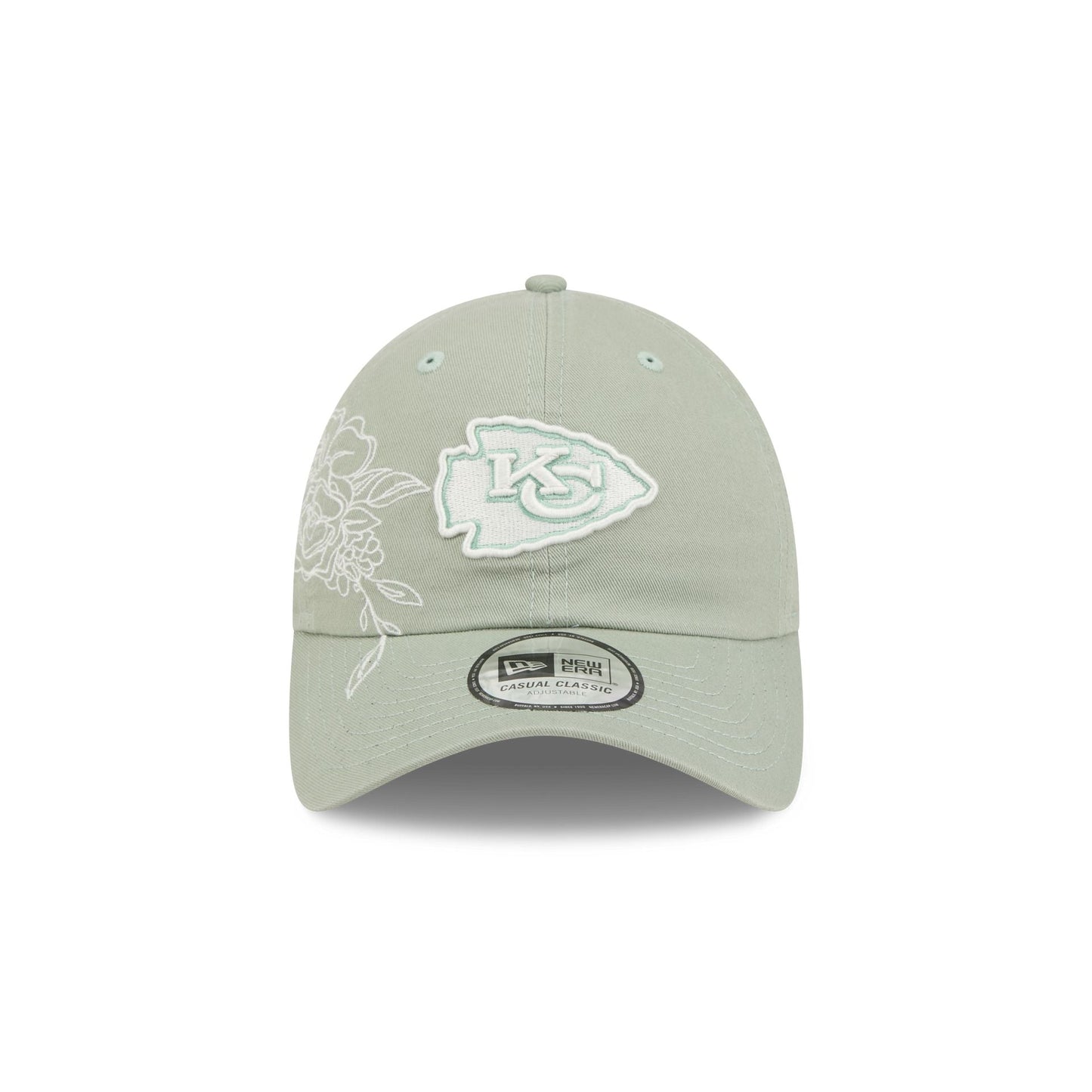 Kansas City Chiefs Stitched Flowers Casual Classic Adjustable Hat