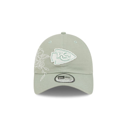 Kansas City Chiefs Stitched Flowers Casual Classic Adjustable Hat