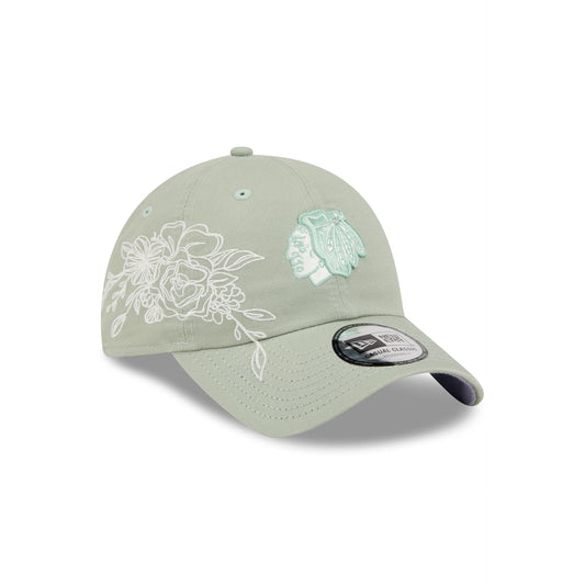 Chicago Blackhawks Stitched Flowers Casual Classic Adjustable Hat