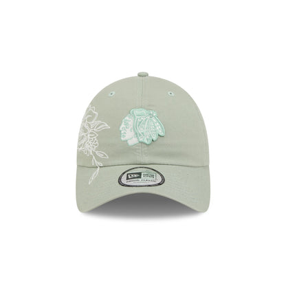 Chicago Blackhawks Stitched Flowers Casual Classic Adjustable Hat
