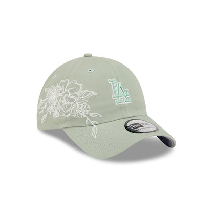 Los Angeles Dodgers Stitched Flowers Casual Classic Adjustable Hat