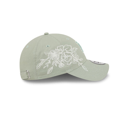 Los Angeles Dodgers Stitched Flowers Casual Classic Adjustable Hat