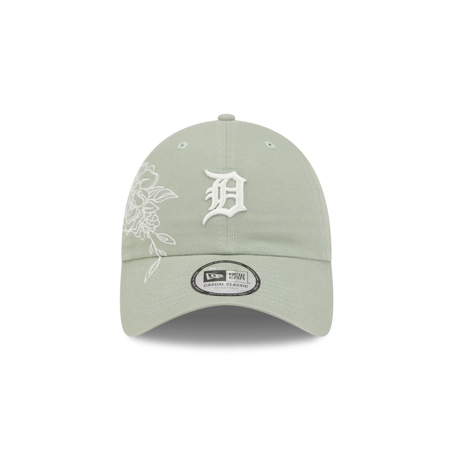 Detroit Tigers Stitched Flowers Casual Classic Adjustable Hat