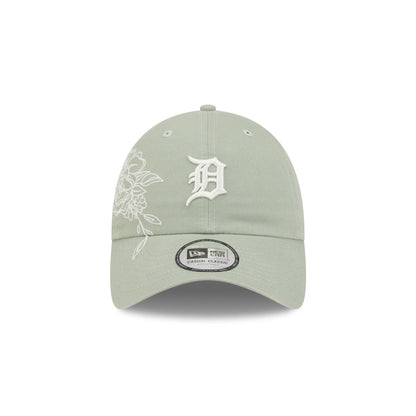Detroit Tigers Stitched Flowers Casual Classic Adjustable Hat