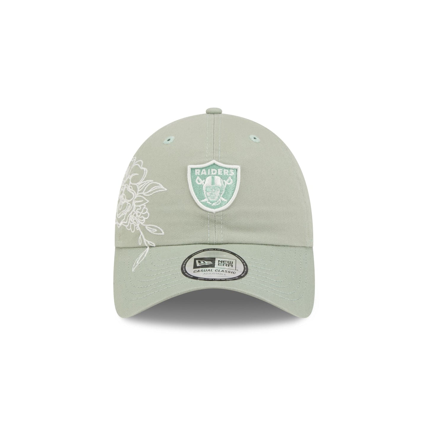 Las Vegas Raiders Stitched Flowers Casual Classic Adjustable Hat
