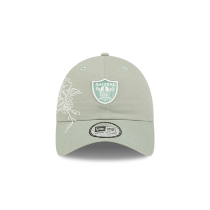 Las Vegas Raiders Stitched Flowers Casual Classic Adjustable Hat