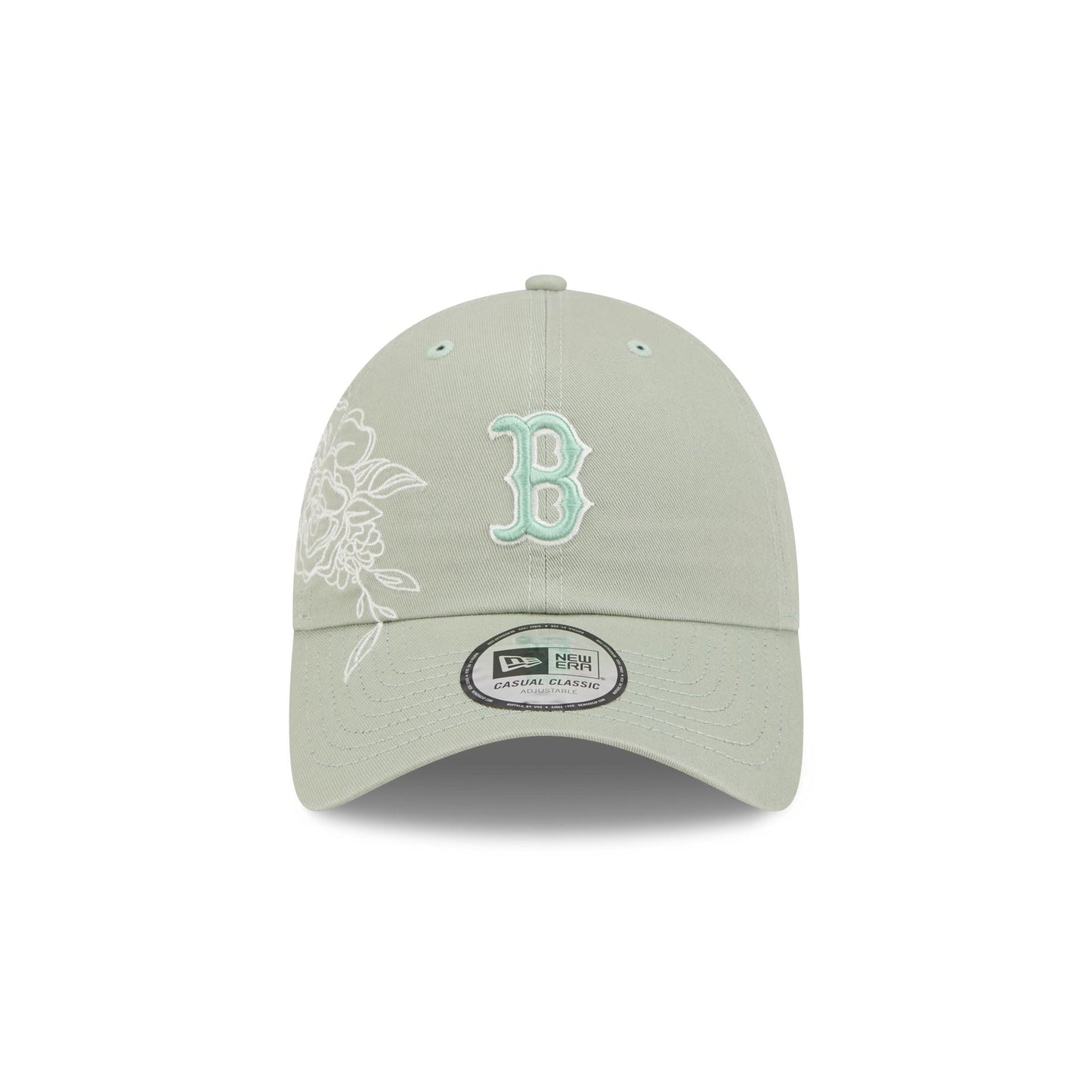 Boston Red Sox Stitched Flowers Casual Classic Adjustable Hat