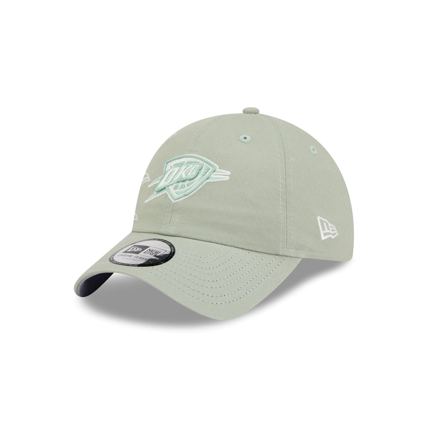 Oklahoma City Thunder Stitched Flowers Casual Classic Adjustable Hat