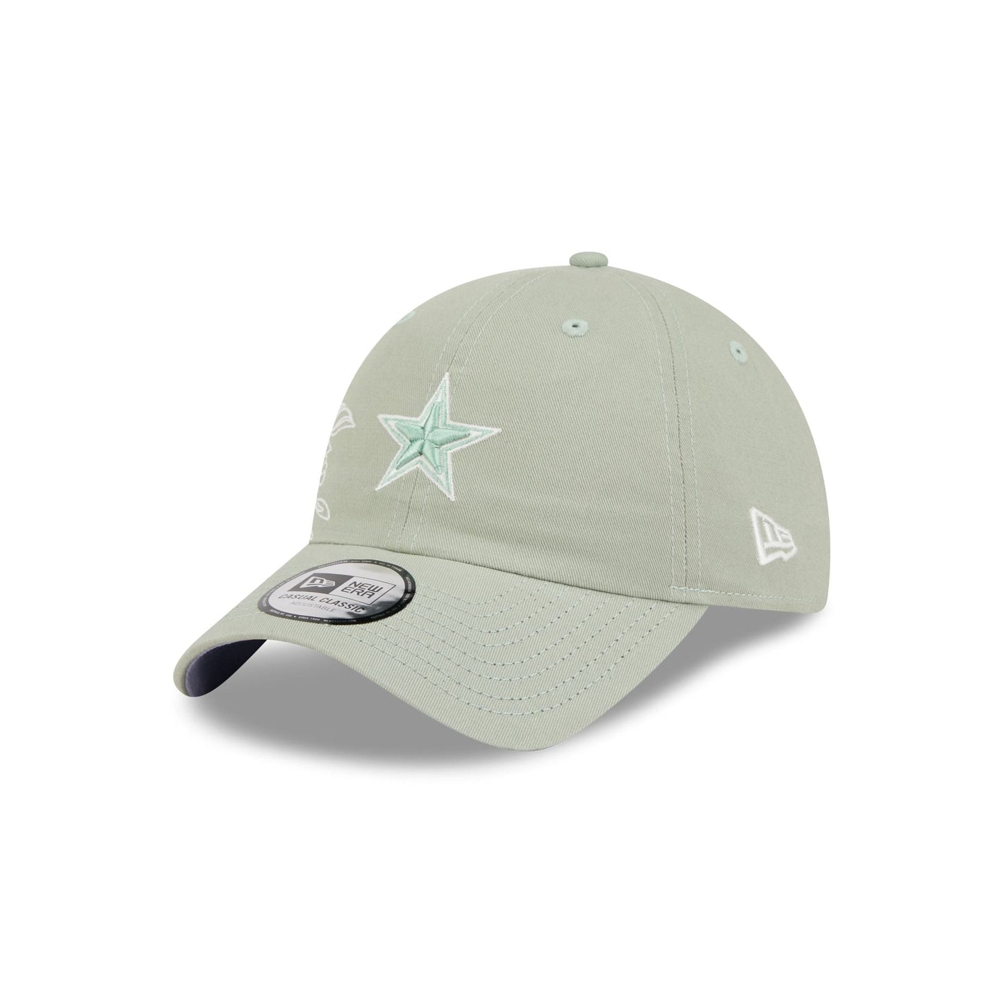 Dallas Cowboys Stitched Flowers Casual Classic Adjustable Hat
