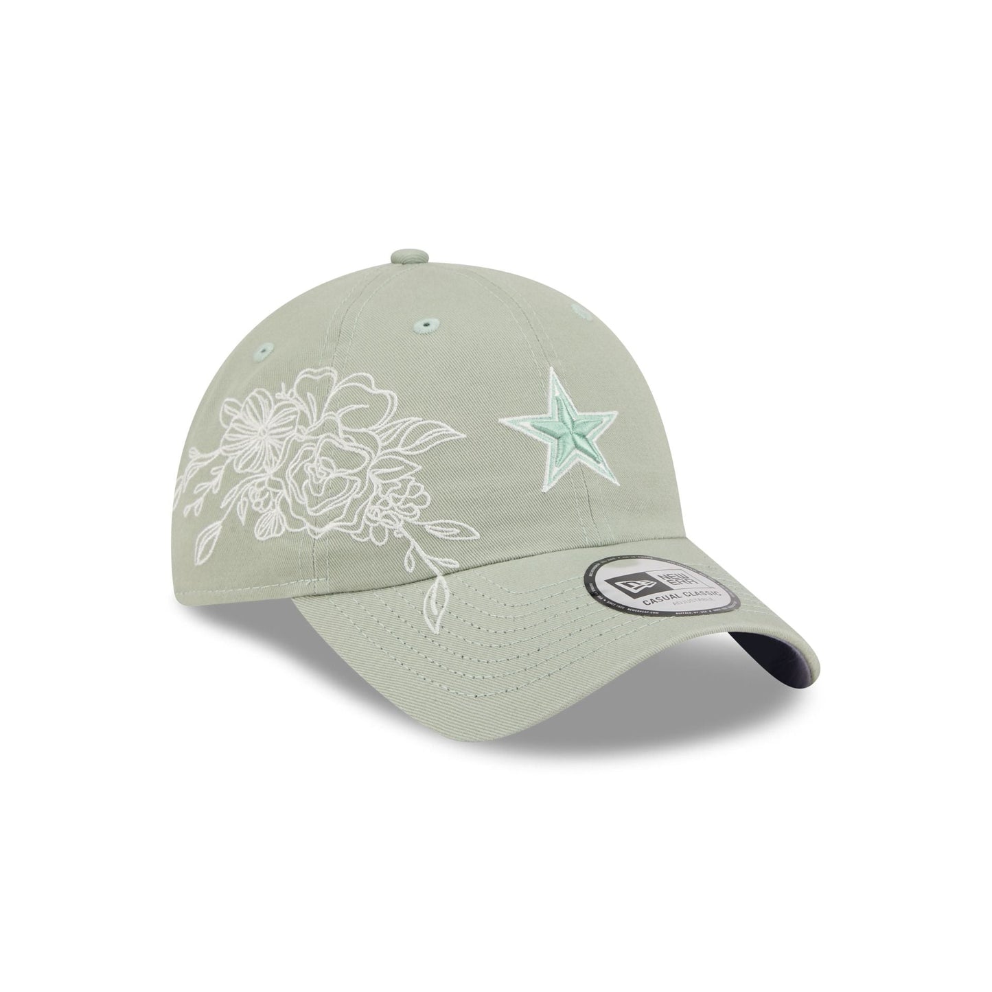 Dallas Cowboys Stitched Flowers Casual Classic Adjustable Hat