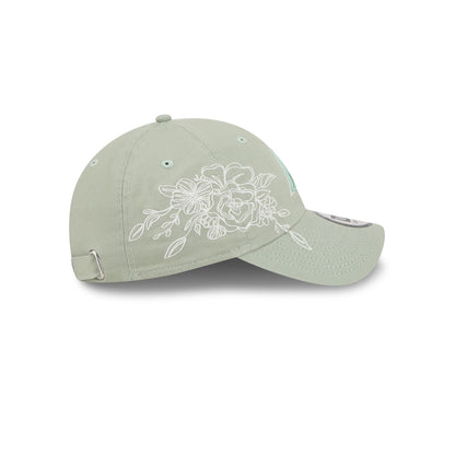 Arizona Diamondbacks Stitched Flowers Casual Classic Adjustable Hat