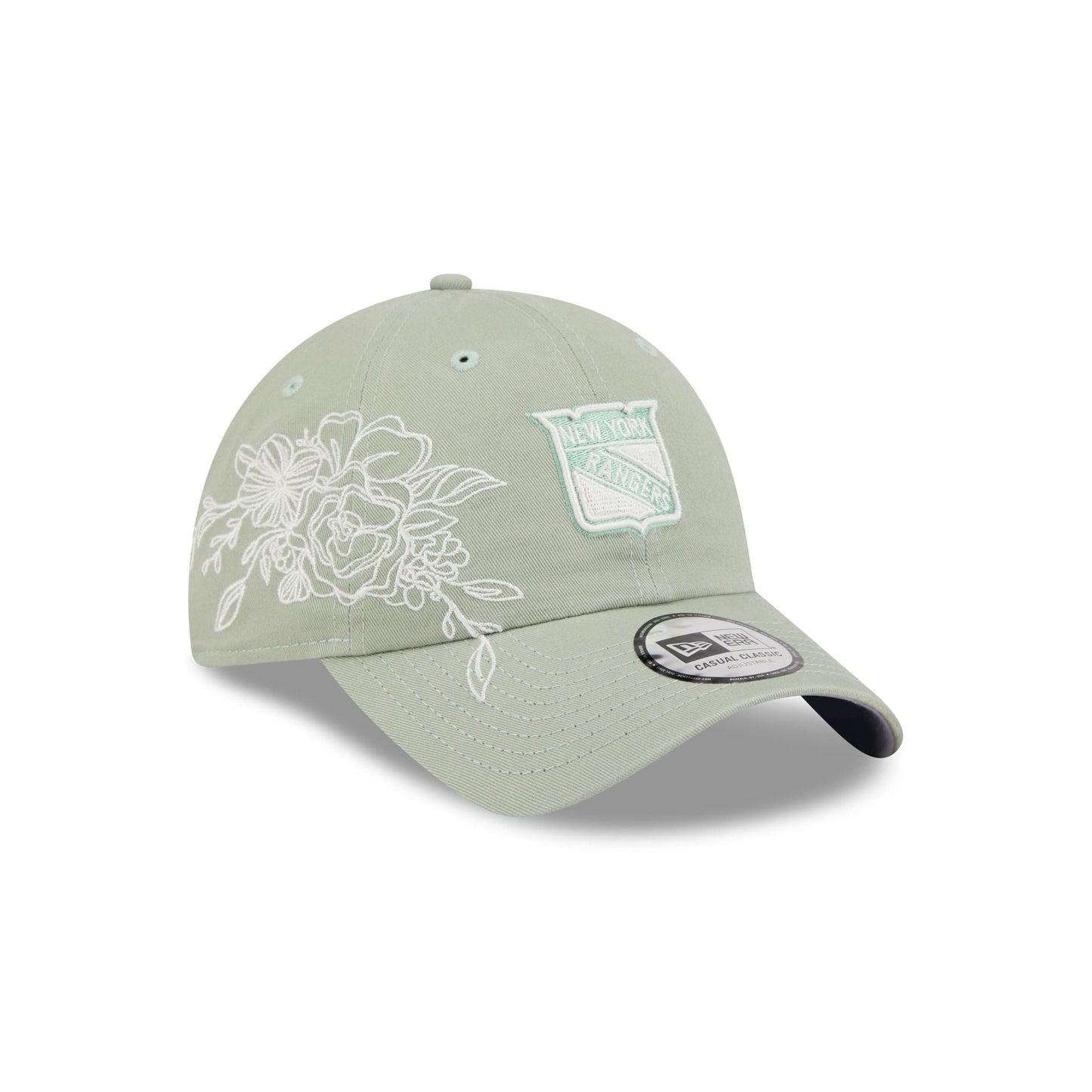New York Rangers Stitched Flowers Casual Classic Adjustable Hat