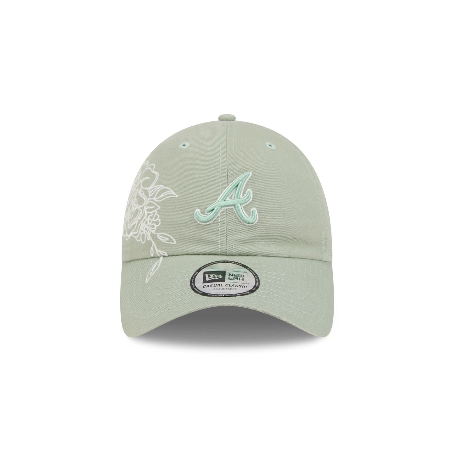 Atlanta Braves Stitched Flowers Casual Classic Adjustable Hat