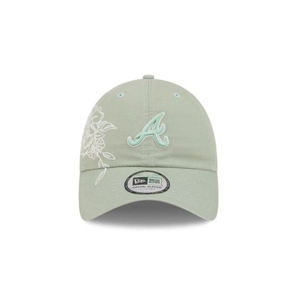 Atlanta Braves Stitched Flowers Casual Classic Adjustable Hat