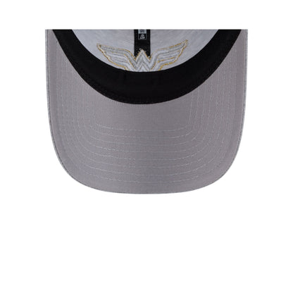 Wonder Woman Heather Gray Women's Open Back Ponytail Hat